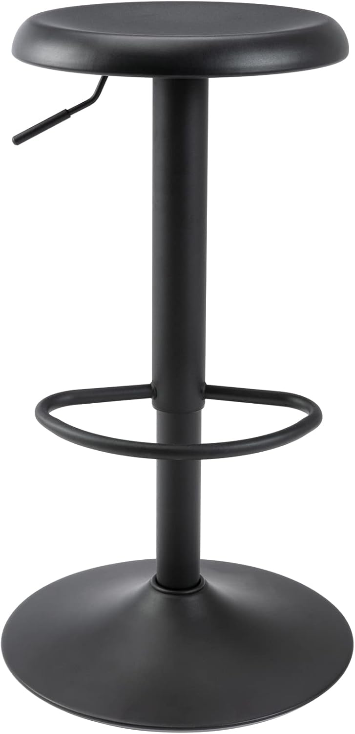 Black Adjustable Swivel Counter Bar Stool