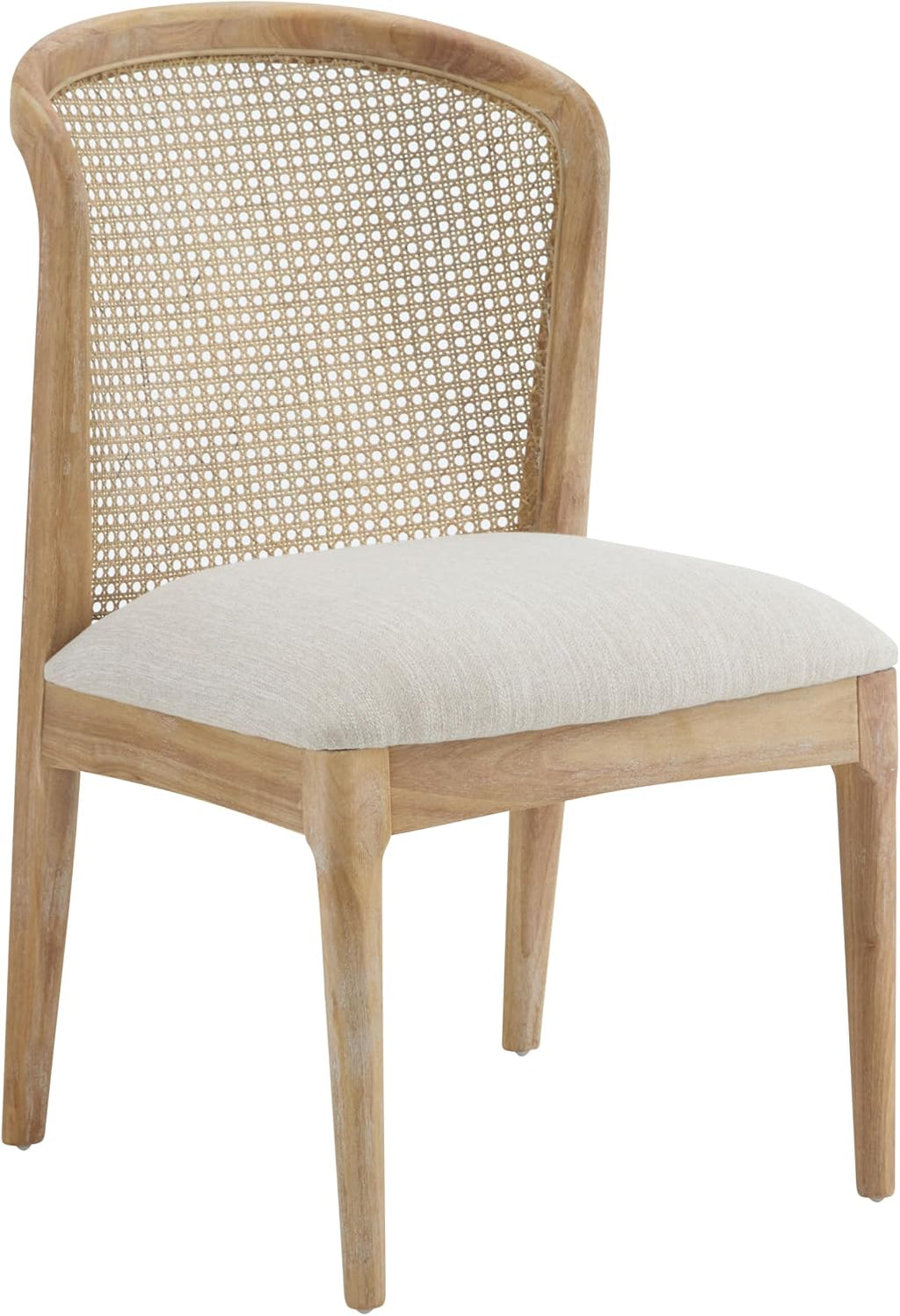 Beige Cane Lilia Dining Chairs Set of 2