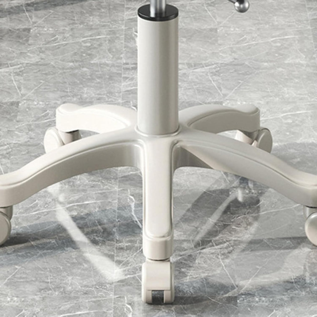 Adjustable Rolling Faux Leather Swivel Stool