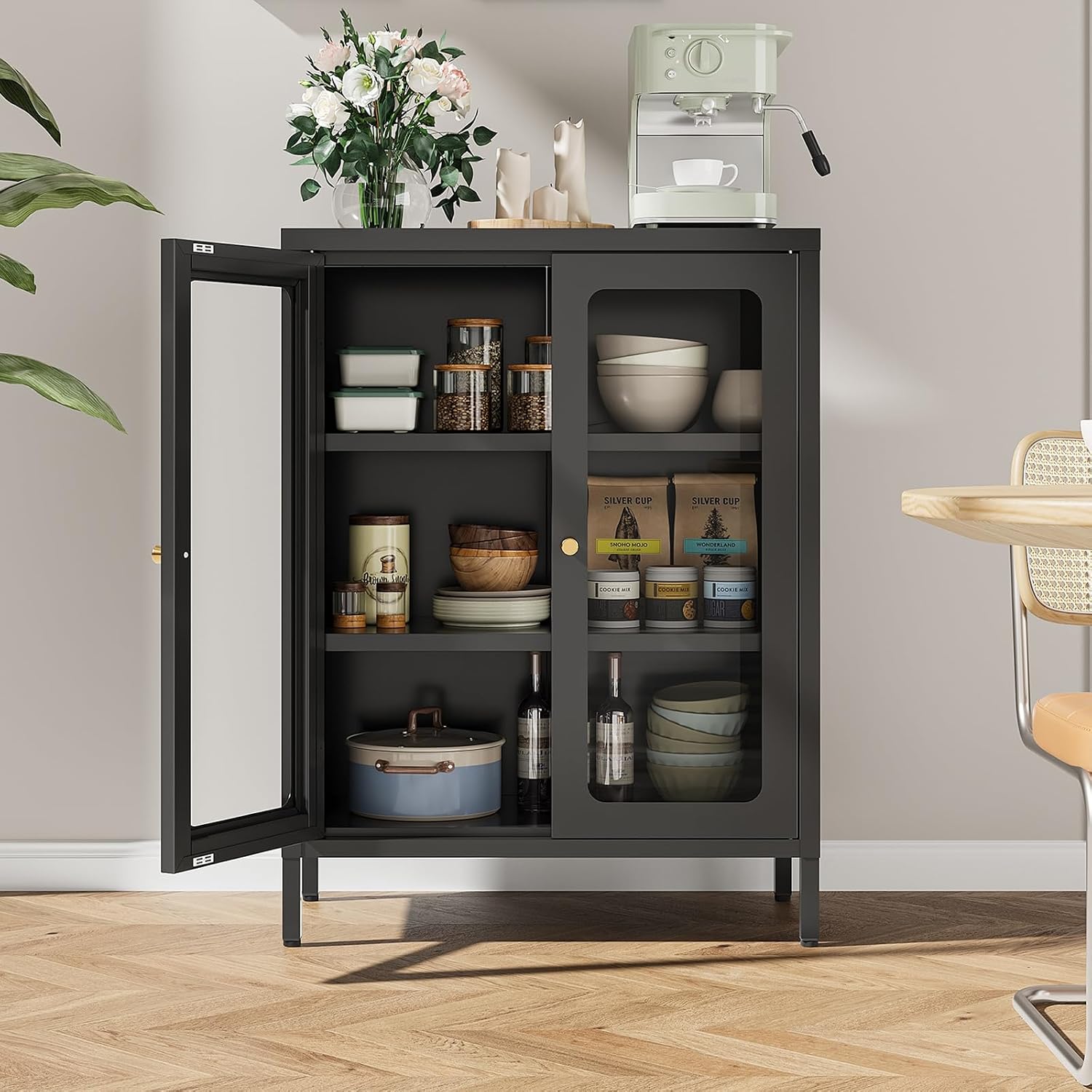 Small Glass Door Display Cabinet