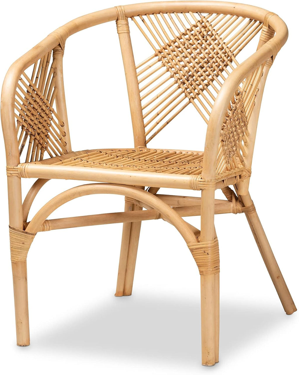 Natural Kagama Bohemian Rattan Dining Chair