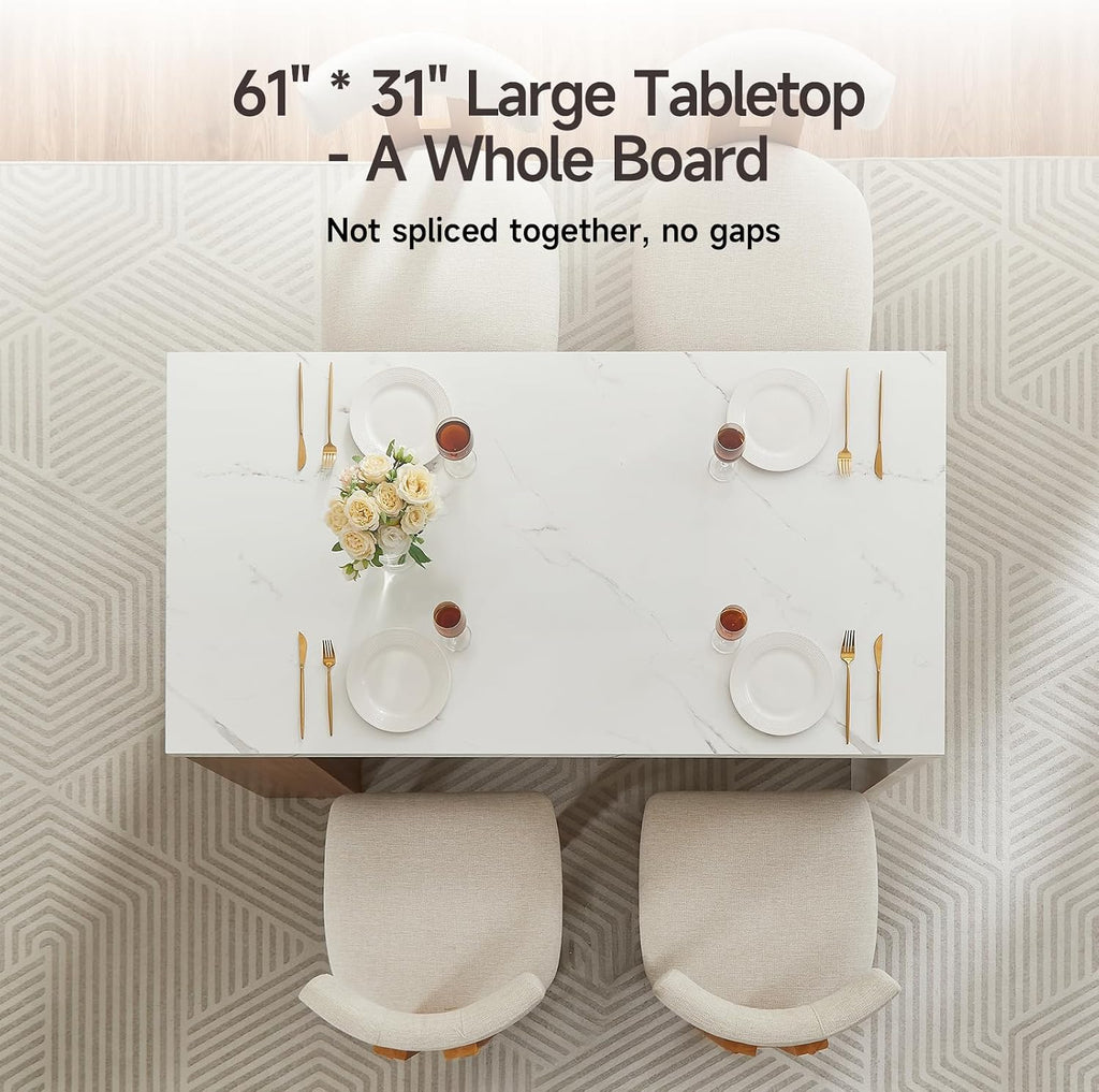 White LED Marble Kitchen Island