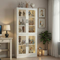 White LED Glass Display Cabinet