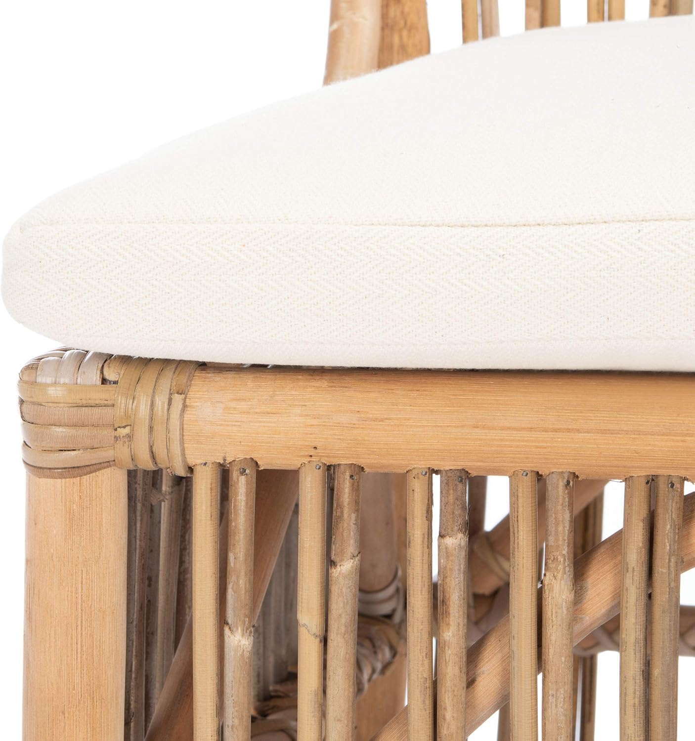 Grey White Wash Rattan Erika Accent Chair Set of 2