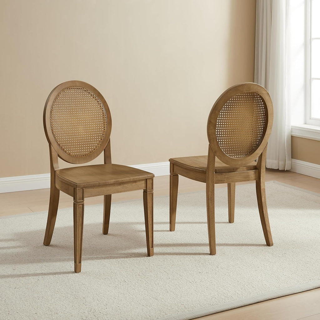 Driftwood Katia Cane Back Dining Chairs Set of 2