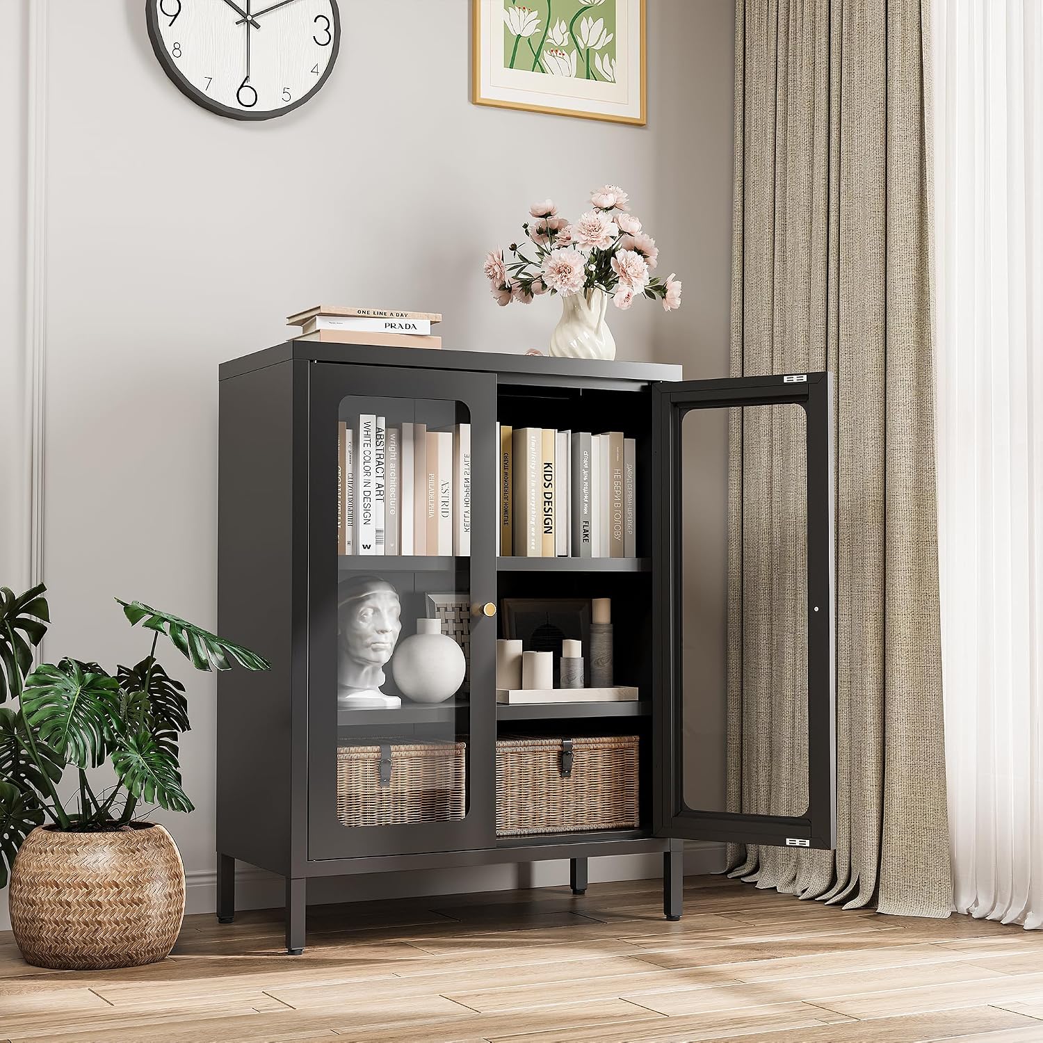 Small Glass Door Display Cabinet